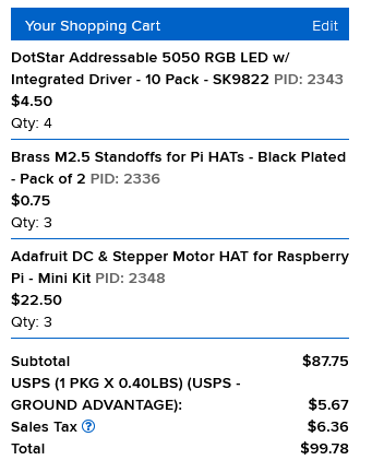 Order-AdaFruit